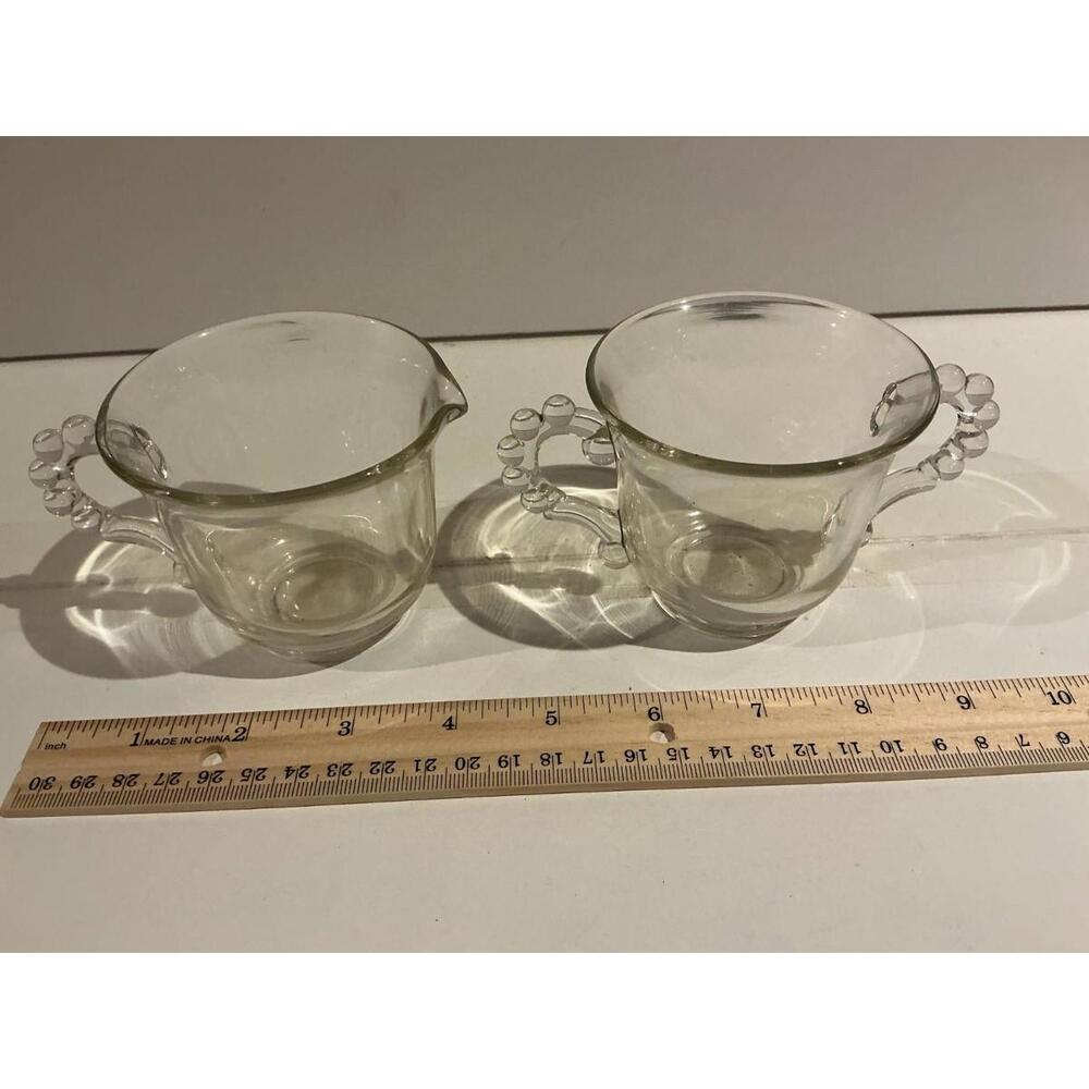 Imperial Glass Candlewick Clear Creamer & Open Sugar Set – Vintage 400 Line